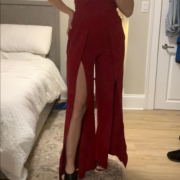 Glamorous Red Jumpsuit - Picture 4 of 5
